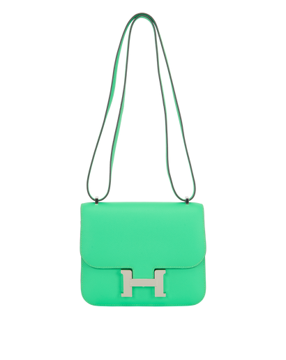 Constance 18 In Evercolor Vert Comics, &pound;7,500, Handbags, Green, Leather, Front view